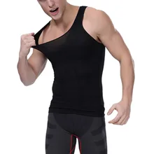 Новая мужская корректирующая Одежда Нижнее белье жилет тонкий Abdo мужской живот Талия рубашка с поясом Топы