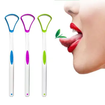 

1 PC Random Color Tongue Cleaner Scraper Cleaning Tongue Hygiene Oral Keep scraper Breath Care tongue Fresh Scraper For Ora Q6P0