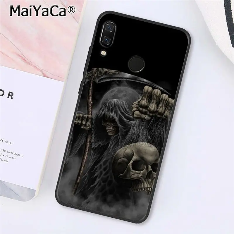 A7 MaiYaCa Мрачный Жнец "скелетная" Капа чехол для телефона для Xiaomi Redmi8 4X 6A S2 5A Redmi 5 5Plus Note7 8Pro 7A 6A - Цвет: A7