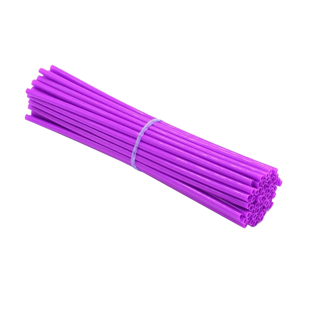 72Pcs/Pack Bike Wheel Spoke Protector 17cm Colorful Cycling Rims Skins Covers Road Bike Guard Wraps Kit Motorcycle Guard
