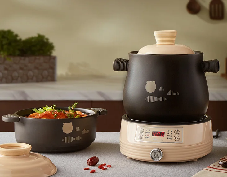 Intelligent soup automatic large capacity home ceramic health porridge magic electric cooker J03