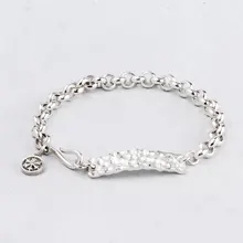 Краткое O молоток шаблон браслет для мужчин стерлингового серебра ювелирные изделия mygrillz