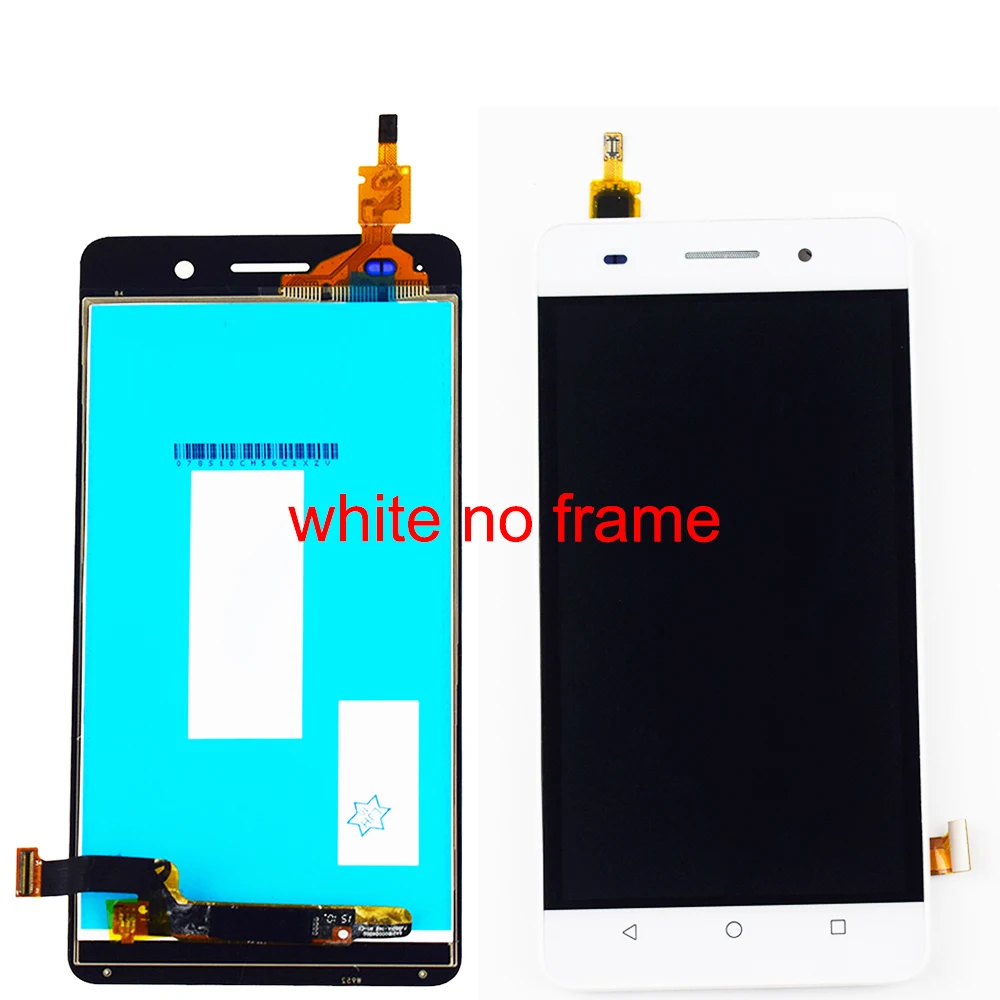 5,0 дюймов для huawei Honor 4C ЖК-дисплей CHM-U01/G Play Mini CHC-U01 CHC-U03 сенсорный ЖК-экран дигитайзер сенсорная рамка в сборе - Цвет: white no frame