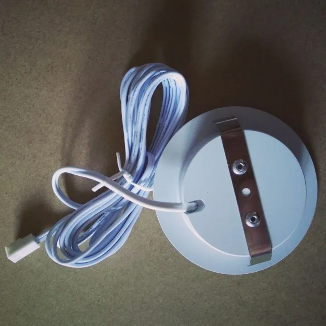 Под шкафом лампы шайба Свет 12V круглый алюминиевый полка кухонные шкафа LED шкаф