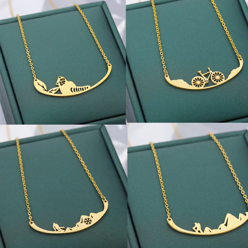Collier à pendentif Horizontal pour femme, chaîne de clavicule en or, Vintage, flocon de neige, chaîne, bijoux cadeau, 2022