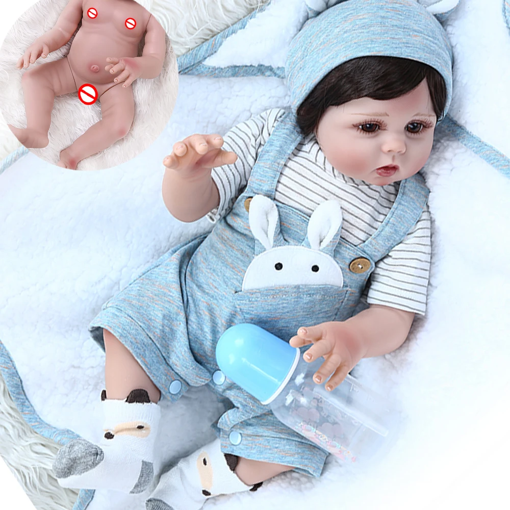 Poupee En Silicone Pour Nouveau Ne De 48cm Jouet Populaire Pour Bebe Jumeaux Garcon Et Fille Cadeau Pour Enfant Aliexpress