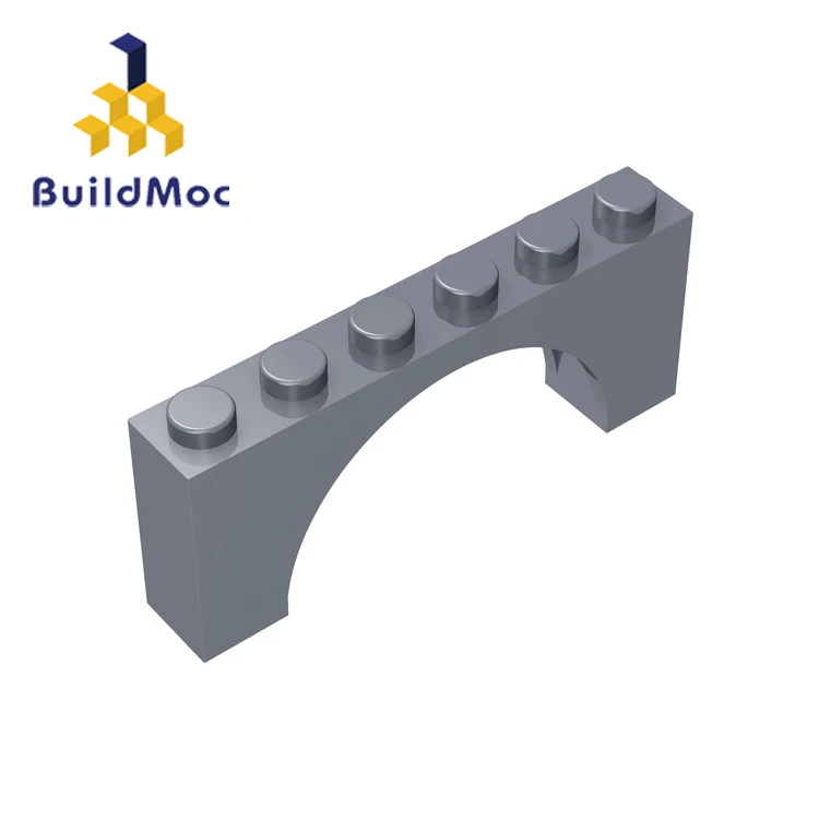 BuildMOC совместимые сборы частицы 15254 свод кирпича 1x6x2 строительные блоки детали