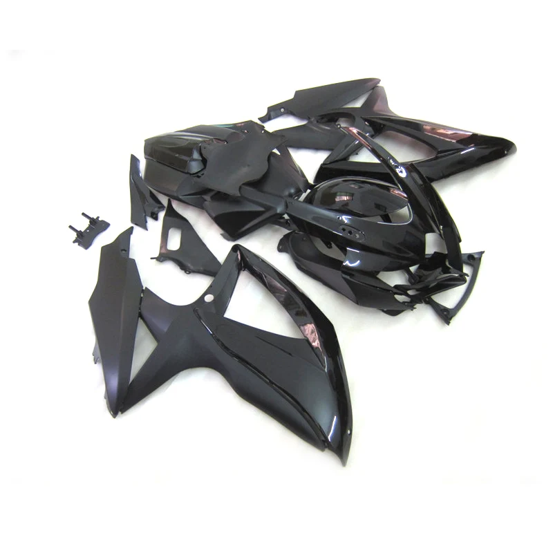 Дешёвое литьё под обтекатель для Suzuki GSXR750 K8 2008 2009 2010 GSXR 600 GSXR600 08 09 10, на плоской подошве; Цвет Черный; ботинки в байкерском Обтекатели для кузова Комплект