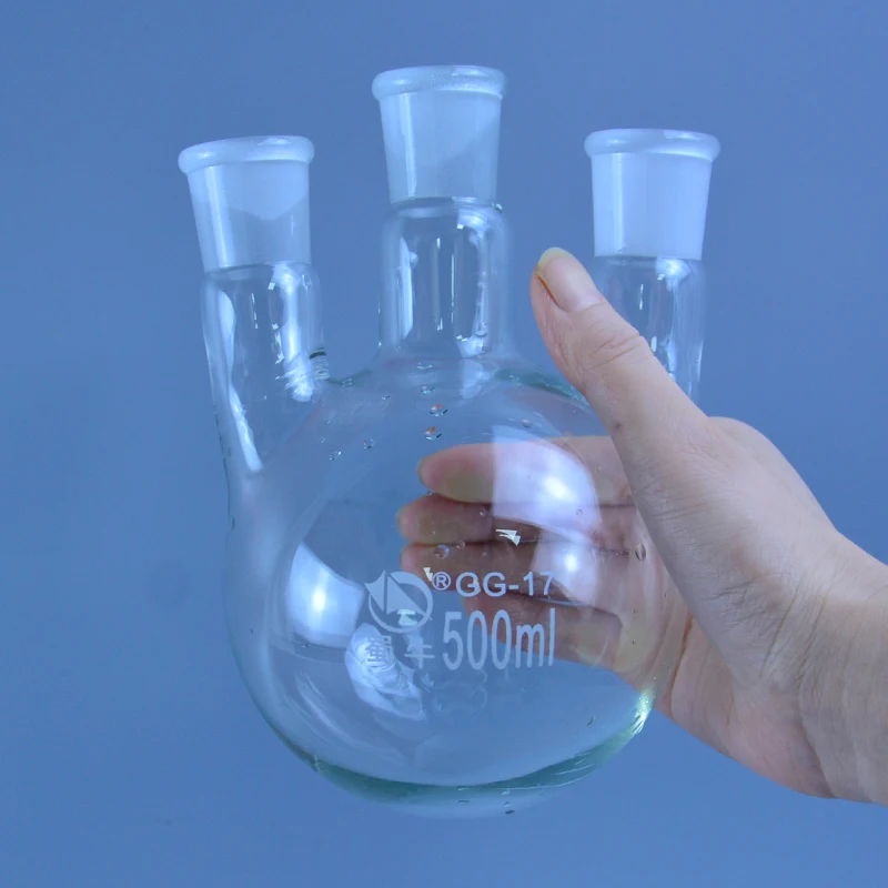 24/29 three-necked round-bottom flask Flask round bottom with three necks 50/100/250/500/1000ml/2000ml Laboratory glass bottle