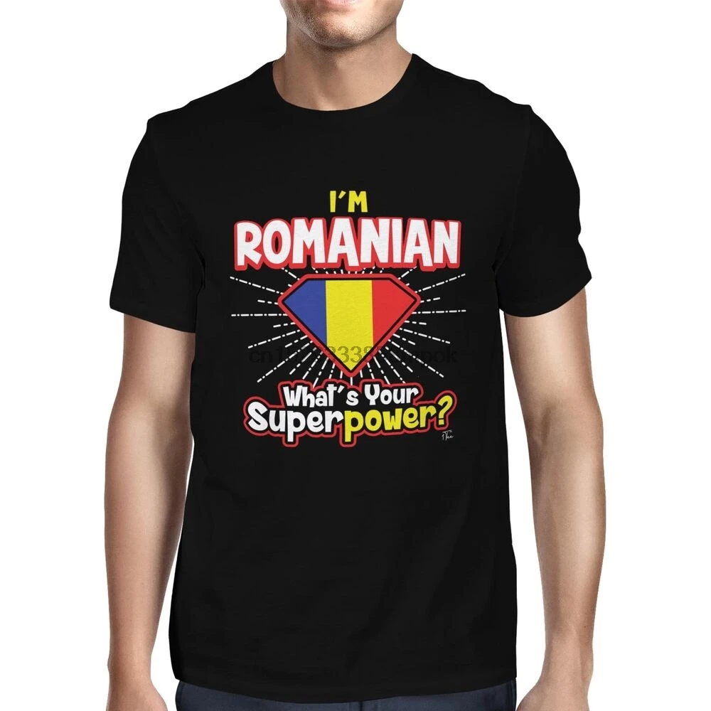 Мужская руманская футболка Whats Your Superpower|Футболки| |