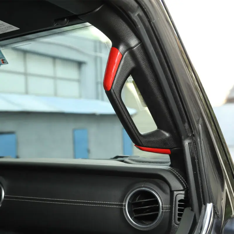 Авто Поручень крышка отделка украшения для Jeep Wrangler JL столб ручка