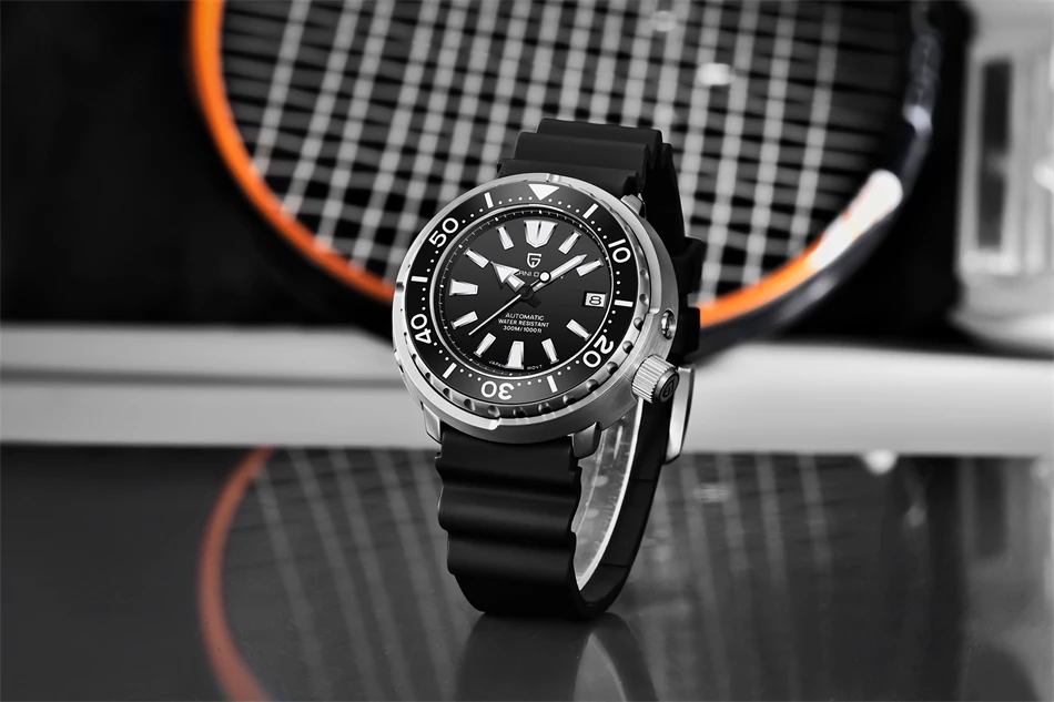 PAGANI DESIGN New 45MM Tuna Diving Wristwatch Men's 300M Waterproof Mechanical Automatic Watches Ceramic Bezel Relogio Masculino