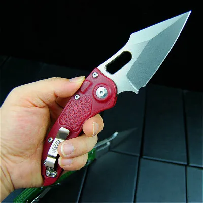 USA m390(cryogenic treatment)60HRC folding knife TC4 titanium alloy camping folding knife CNC precision carving hunting knife - Цвет: Цвет: желтый