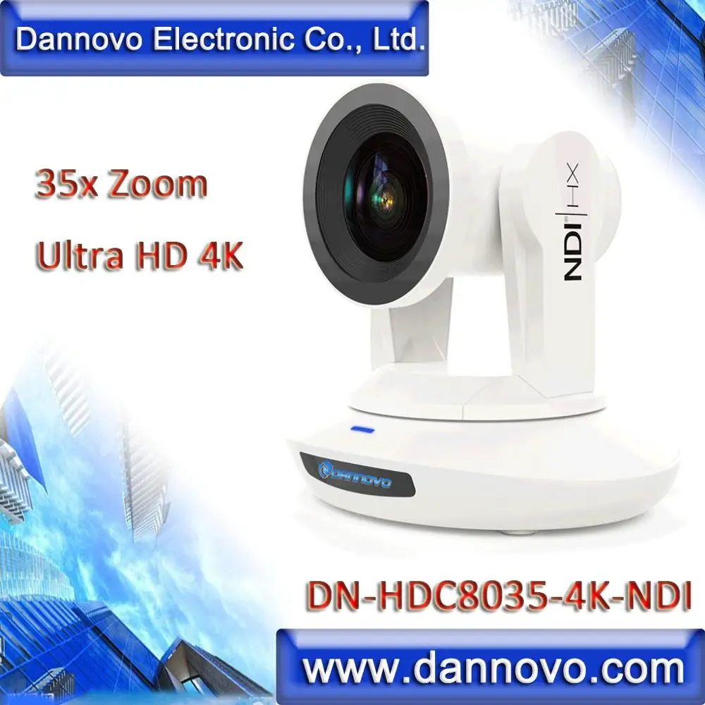 Бесплатная доставка: DANNOVO NDI UHD 4K PTZ камера для прямого вещания 35 кратный