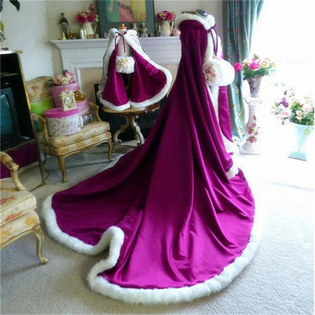 PEORCHID-Light-Blue-Ivory-Faux-Fur-Victorian-Cape-Long-Warm-Satin-With-Hooded-Customized-Wedding-Cloak.jpg_640x640 (3)
