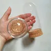 72 x Glass Dome Cover Cloche Bell Jar With Round Cork Base Table Garden Wedding DIY Display Case D5X H10cm 4