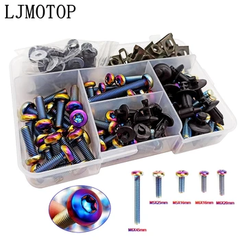 

For Suzuki RMZ450 DRZ400SM DR250 DJEBEL Yamaha XMAX125 Universal CNC Motorcycle Fairing screws Bolt outer Hexangular Screw Nut