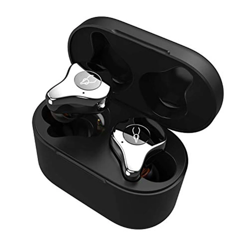 Sabbat E12 TWS Bluetooth 5,0 Беспроводная гарнитура HiFi стерео наушники спортивные наушники Беспроводная зарядная коробка - Цвет: Silver