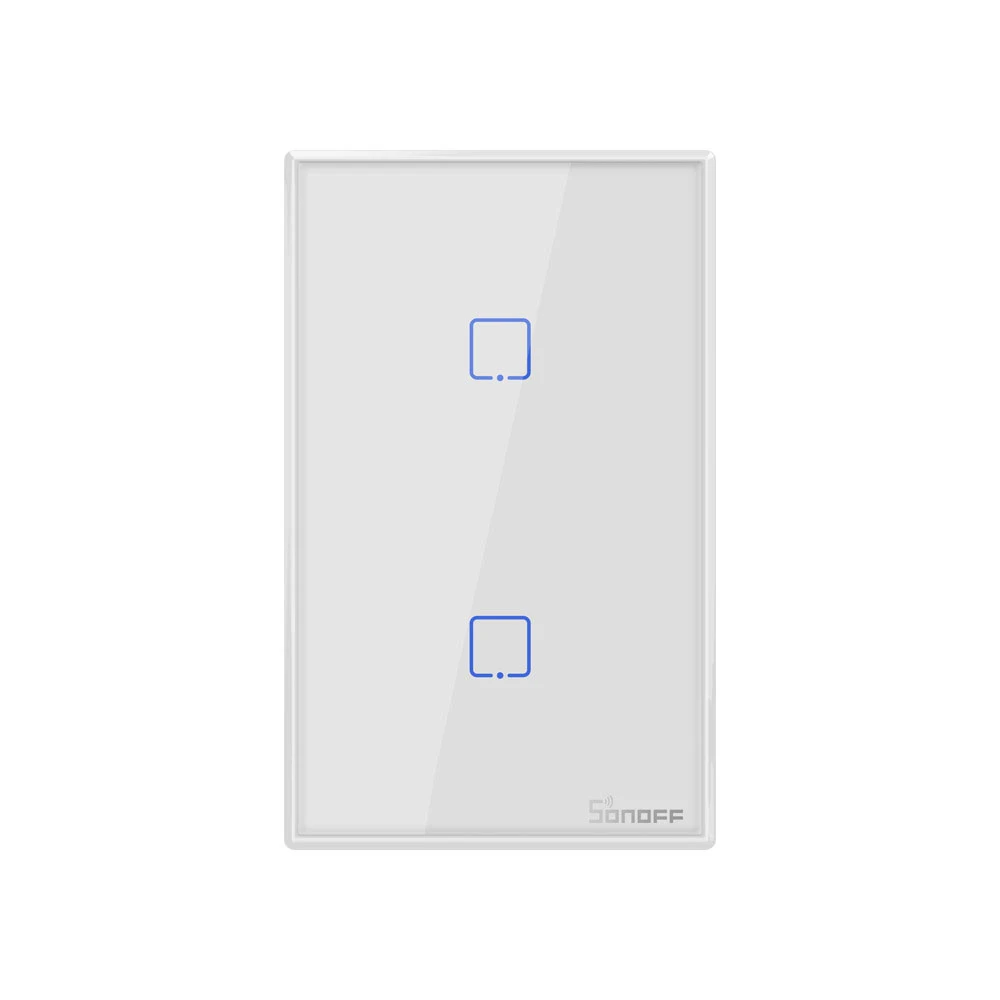 SONOFF T2/T3 US TX Basic Smart Wifi сенсорный настенный выключатель света с рамкой умный дом 433 RF/Voice/APP Управление работает с Alexa