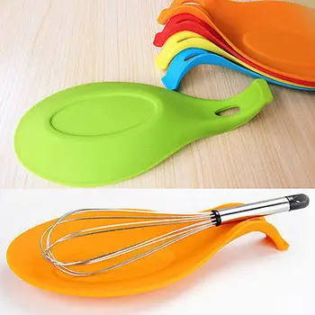 

1pc Multi Mat Silicone Spatula Tool Spoon Mat Insulation Holder Coaster Tray Pad Dish Holder Placemat Kitchen Heat Resistant