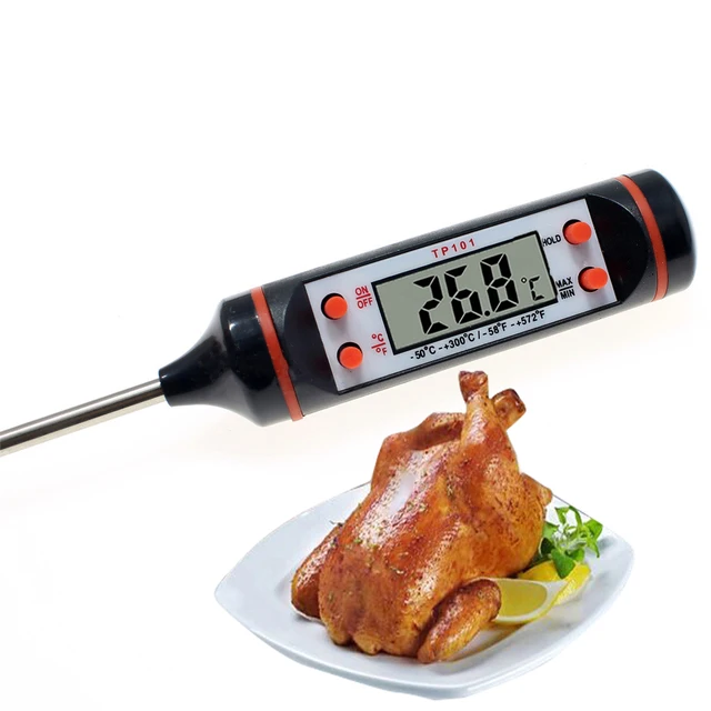Új Digitális Konyhai Hőmérő Főzés Barbecue Piknik Élelmiszer -Hőmérséklet Mérési Műszertartomány -50 -+300 Fok