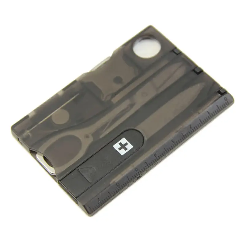 Handy Multifunctional Survival Camping Tool Card Knife LED Light Magnifier New | Спорт и развлечения