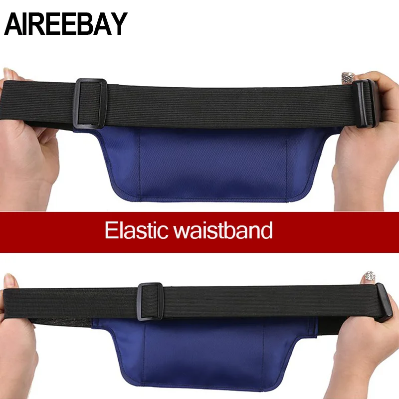 AIREEBAY Светоотражающие поясные сумки для бега женские ремни сумка для спорта на открытом воздухе поясная сумка для путешествий унисекс поясные сумки маленький Бедренный чехол для телефона