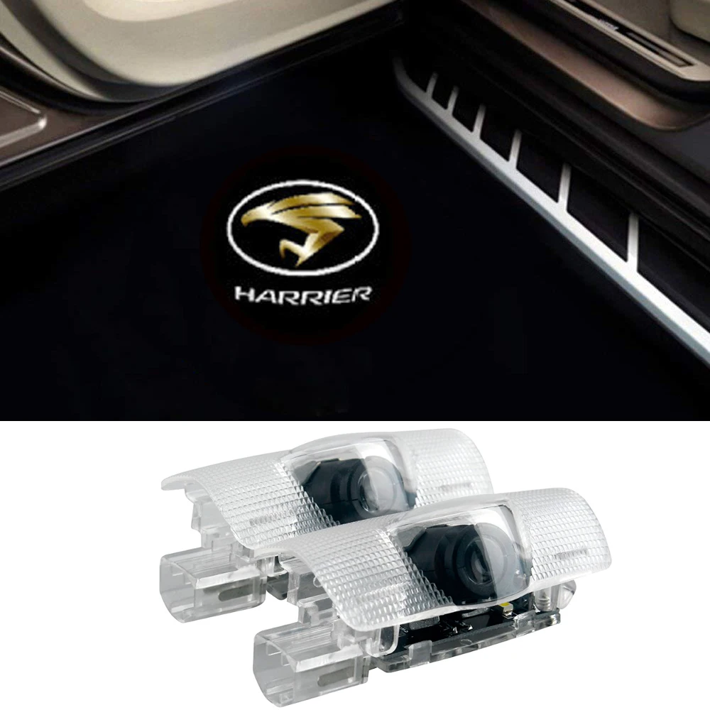 2 шт. Автомобильная светящаяся нашивка с логотипом для HARRIER Prius Corolla Prado Highlander CAMRY Reize HARRIER Logo Light Lamp
