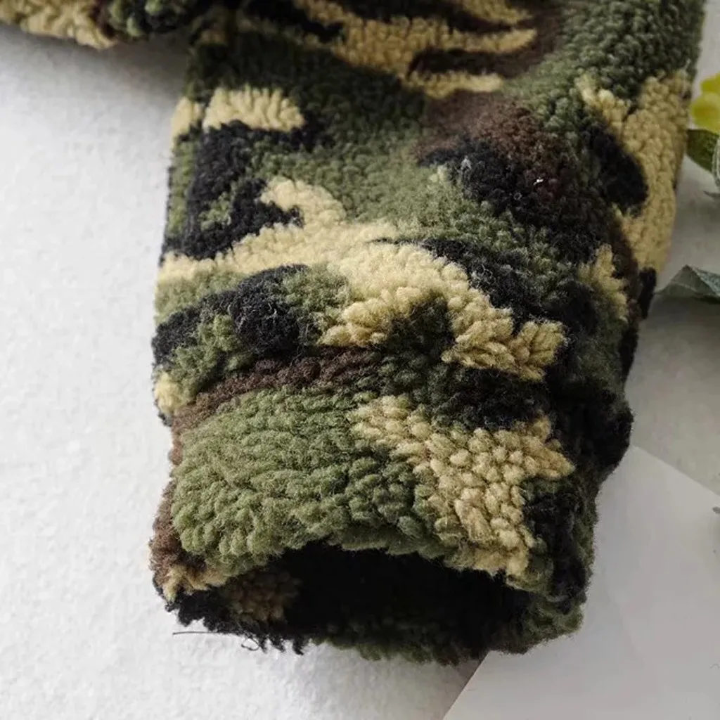 Модная камуфляжная Женская куртка с принтом Повседневная куртка на молнии с карманами с леопардовым принтом и длинными рукавами камуфляжная куртка пальто