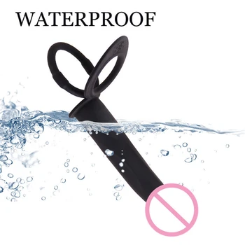 Double Penetration Prostate Massager Bullet Vibrator Sex Toys For Woman Strap On Dildo Anal Butt Plug Female Masturbator Couples 4