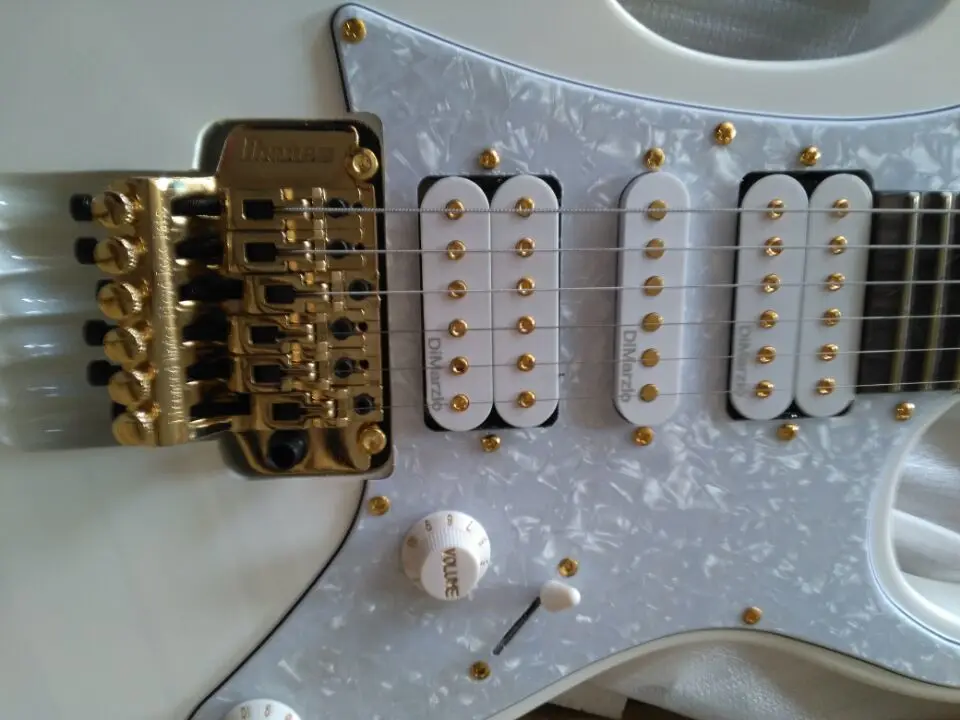 Белоснежка электрогитара лоза гриф инкрустация 21 до 24 Лады глубокий зубчатый гитара золотое оборудование
