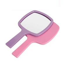 Handheld Acrylic Mirror All-round Makeup Mirror Cosmetic Hand Held Mirror Magnifier Mirror For Ladies Beauty Dresser 4 colors