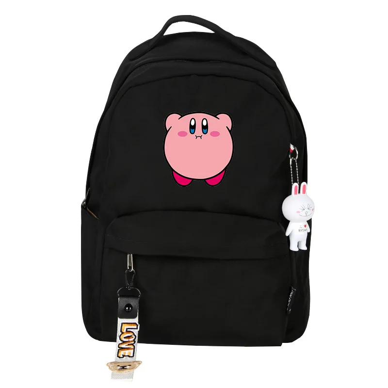 Kirby Женский Милый Рюкзак Kawaii Bookbag розовые сумки на плечо для девочек школьные сумки нейлоновые водонепроницаемые дорожные сумки аниме Rugzak