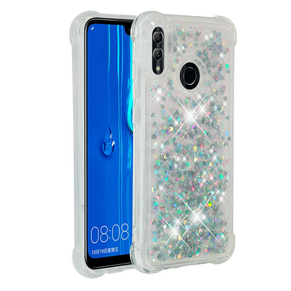 Glitter Silicone Case For Huawei Honor 9X Honor 9X Pro 10 Lite P Smart Bumper For 4