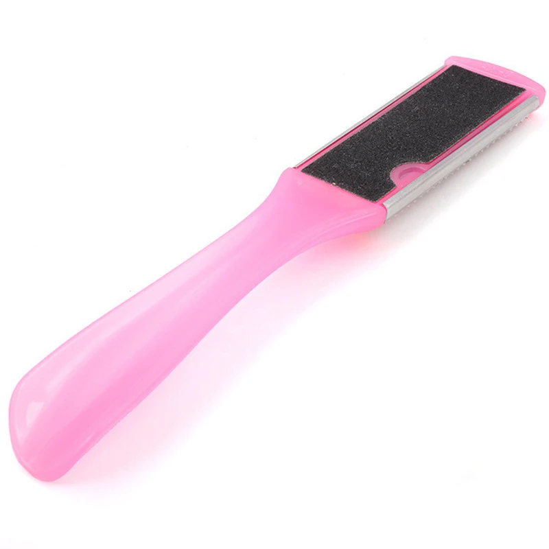 1 Pc Double-sided Professional Foot File Pedicure Tool Feet Dead Skin Coarse Callus Remover Foot Care Pedicure Tool - Цвет: Розовый