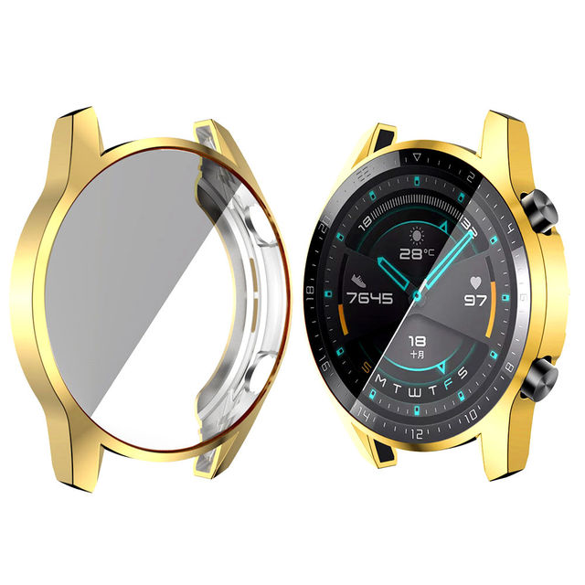 cover Case for HUAWEI watch GT 2 46mm strap band soft Plated All-Around Screen Protector bumper huawei Watch 2 pro/GT2 46 mm