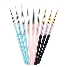 3 шт./компл. Fineline острым Краски щетка Пластик ручка акварель Кисть для ногтей ручка для учащихся девочек школьные канцелярские товары для рукоделия