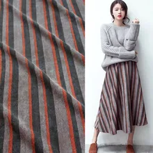 Половина метра Модный Полосатый Принт хлопок вельвет ткань для осень зима пальто платье брюки одежда материал T926