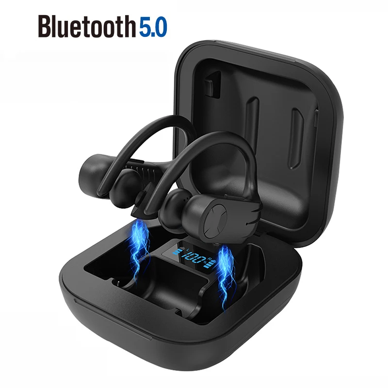 Беспроводные спортивные наушники B1 TWS Bluetooth 5 0 с ушным крючком для бега
