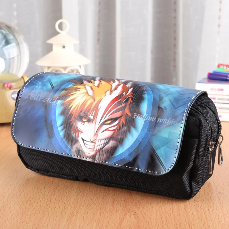 Чехол карандаш на молнии с большой емкостью Bleach Anime Kurosaki ichigo мультяшная