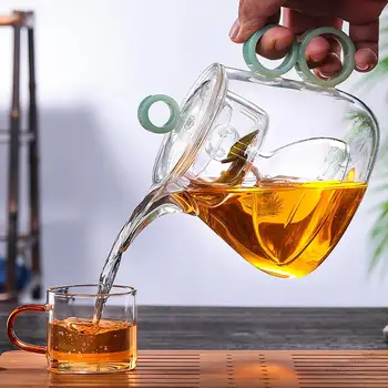 

High Borosilicate Glass Steaming Teapot Glass Tea Set Teapot Electric Ceramic Stove Brewing Tea Pot Glass Teapot Tea Kettle Smal
