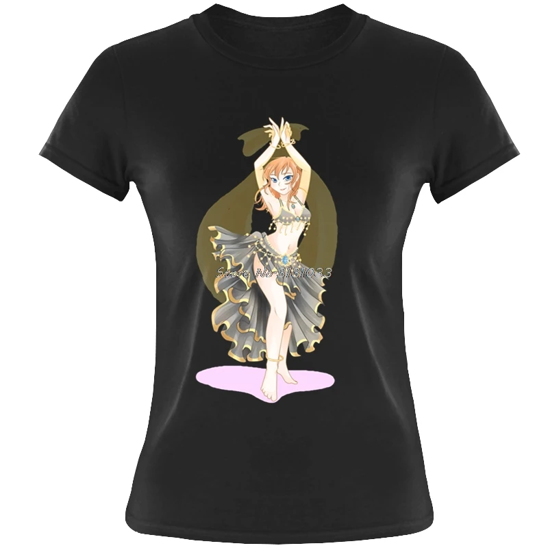 Karai art belly dance аниме футболка для девочек Женская хлопковая с коротким рукавом и