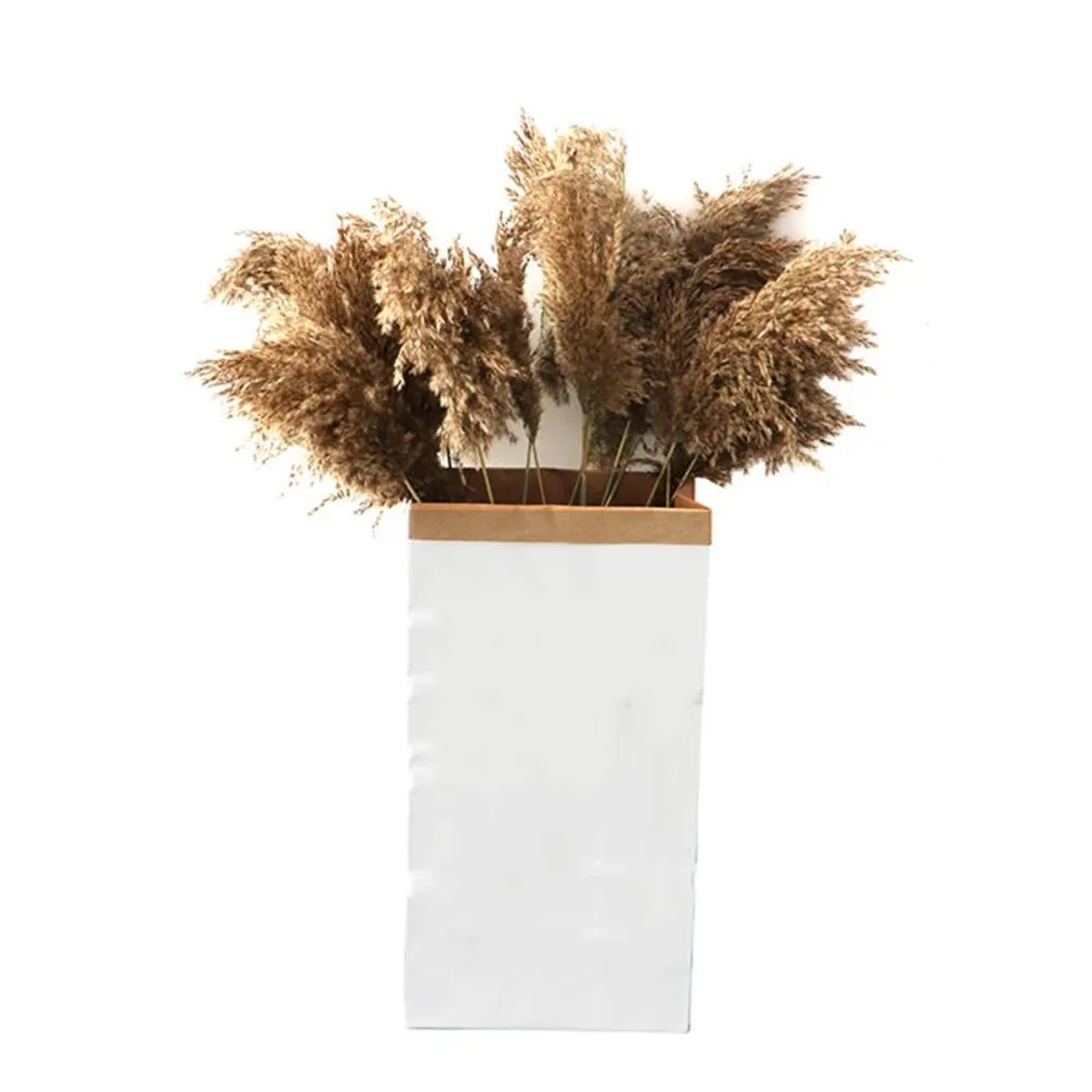 20 шт. свадебный цветок букет пампасы трава большой шлейф 40-50 см сушеные тростниковые растения натуральные фрагмиты