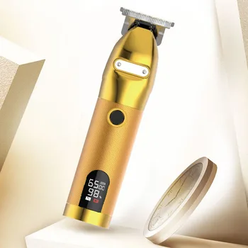 

Barbers Cordless Trimmer Hair Clippers USB Rechargeable Durable Stylists LCD Display For Men Multifunctional Styling Tools Salon