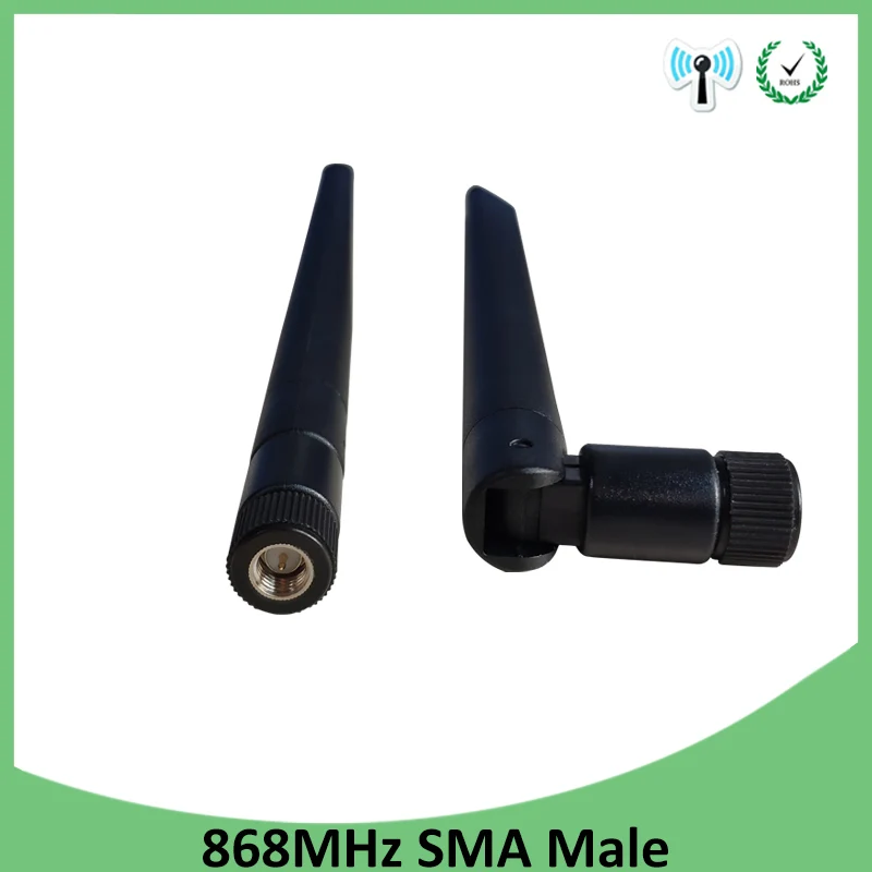 868mhz antenna 5dbi sma male 915mhz lora antene pbx iot module lorawan signal receiver 10pcs CE Certified OEM