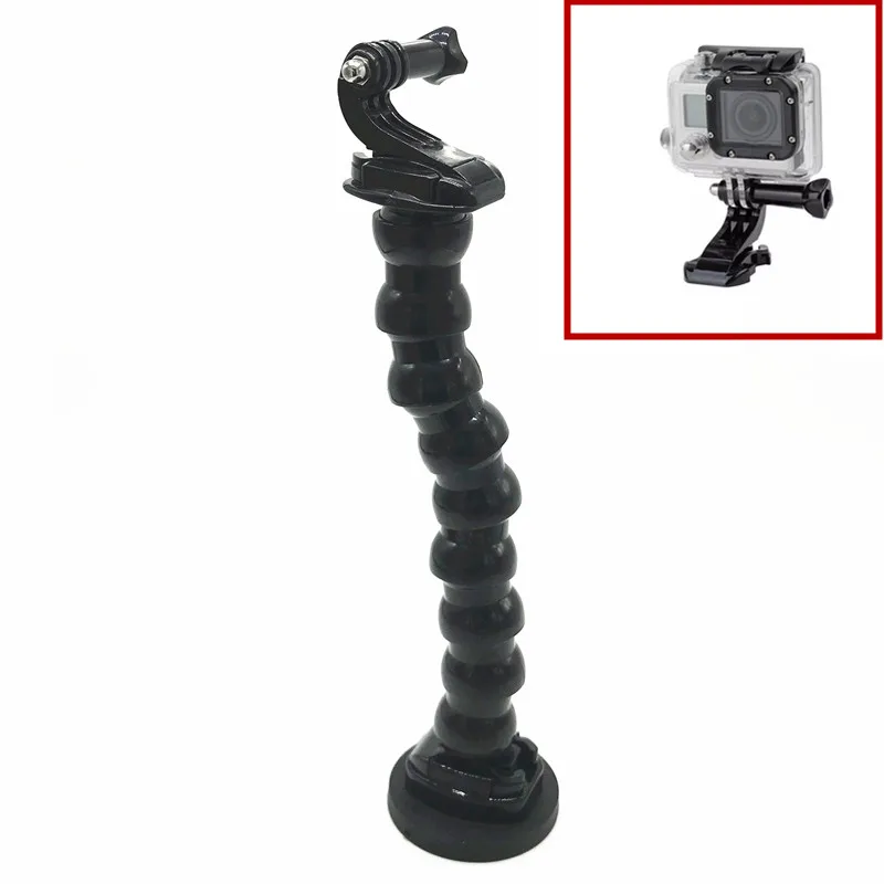 Flexible Car Clamp Mount w/ Gooseneck Tripod Holder for
