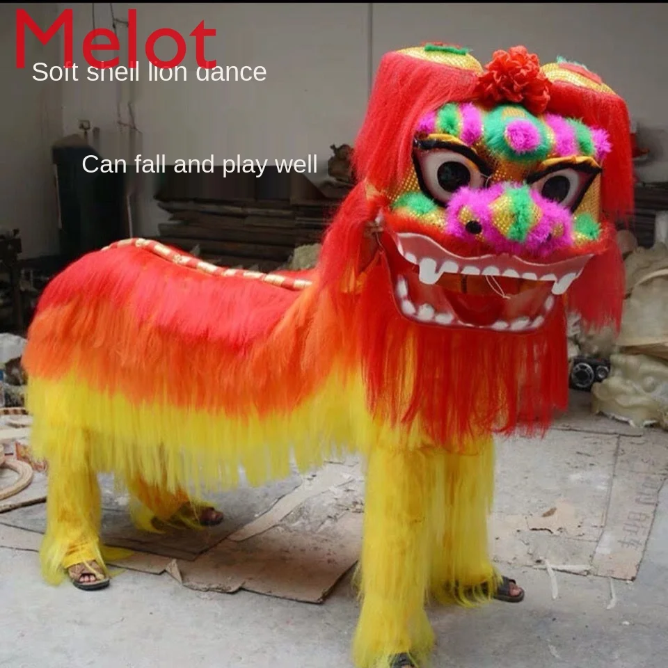 Lion Dance Props Complete Set of North Lion Adult Double Dance Lion's Head Props High-End Performance