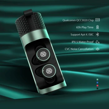 

Apt-X Wireless Earbuds Nillkin Wireless earphone Headphones with Mic, CVC Noise Cancelling Bluetooth 5.0 headset IPX5 WaterProof