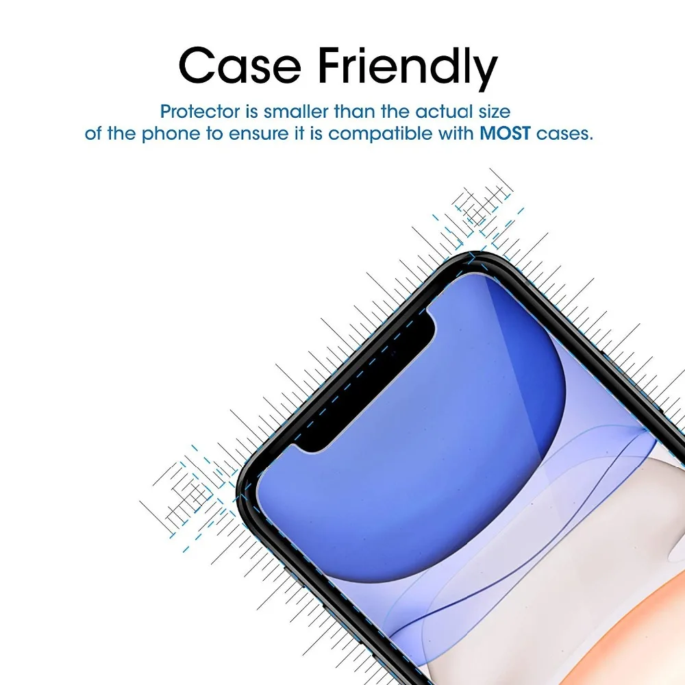 9H Tempered Glass Screen Protector For iPhone 11 Pro Max 8 Plus 7 6 6S X XS XR 5 5S SE 5C 4S iPhone11 Protective Film Protection (3)