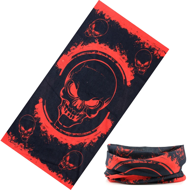 Cycling Bandana Bandana Headscarf Cotton Bandana Camouflage Bandana Motorcycle Bandana Multifunctional Bandana Bandana Neck Cover New Design Fashion Hip-hop Skull Bandana For Boy
